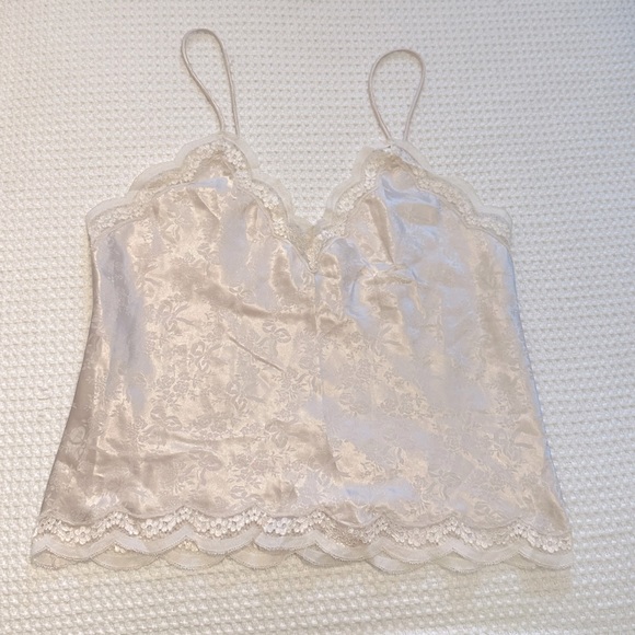 Christian Dior Vintage Lace Trim Embellished Lingerie Camisole Top - Picture 8 of 11